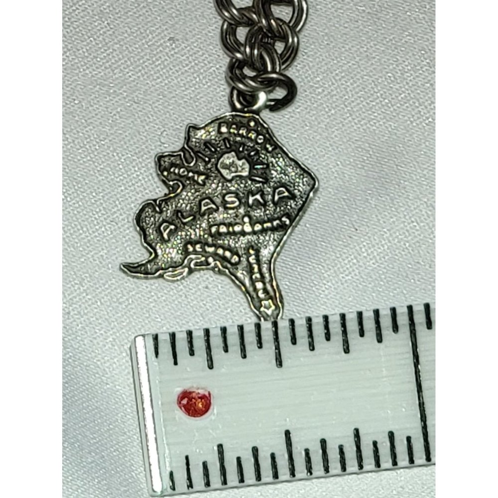 Alaska State Souvenir, Vintage, Sterling Silver Charm